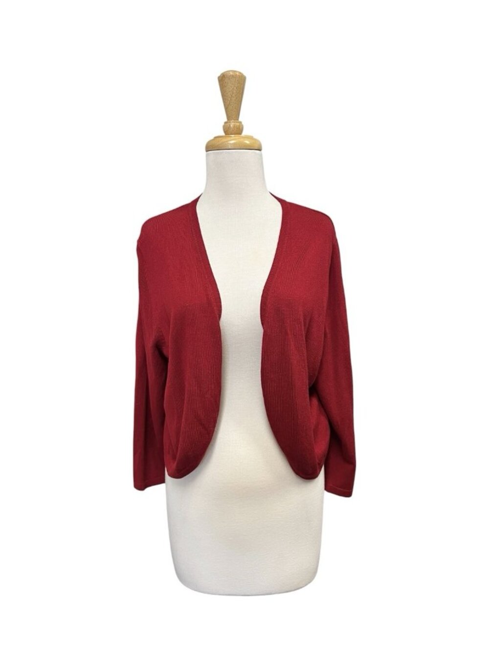Hell Bunny Red Maggie Bolero Sweater Cardigan Size 2XL - Picture 2 of 8